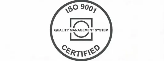 ISO 9001 quality badge