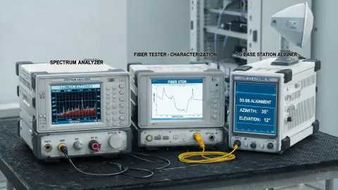 Telecom network RF testing